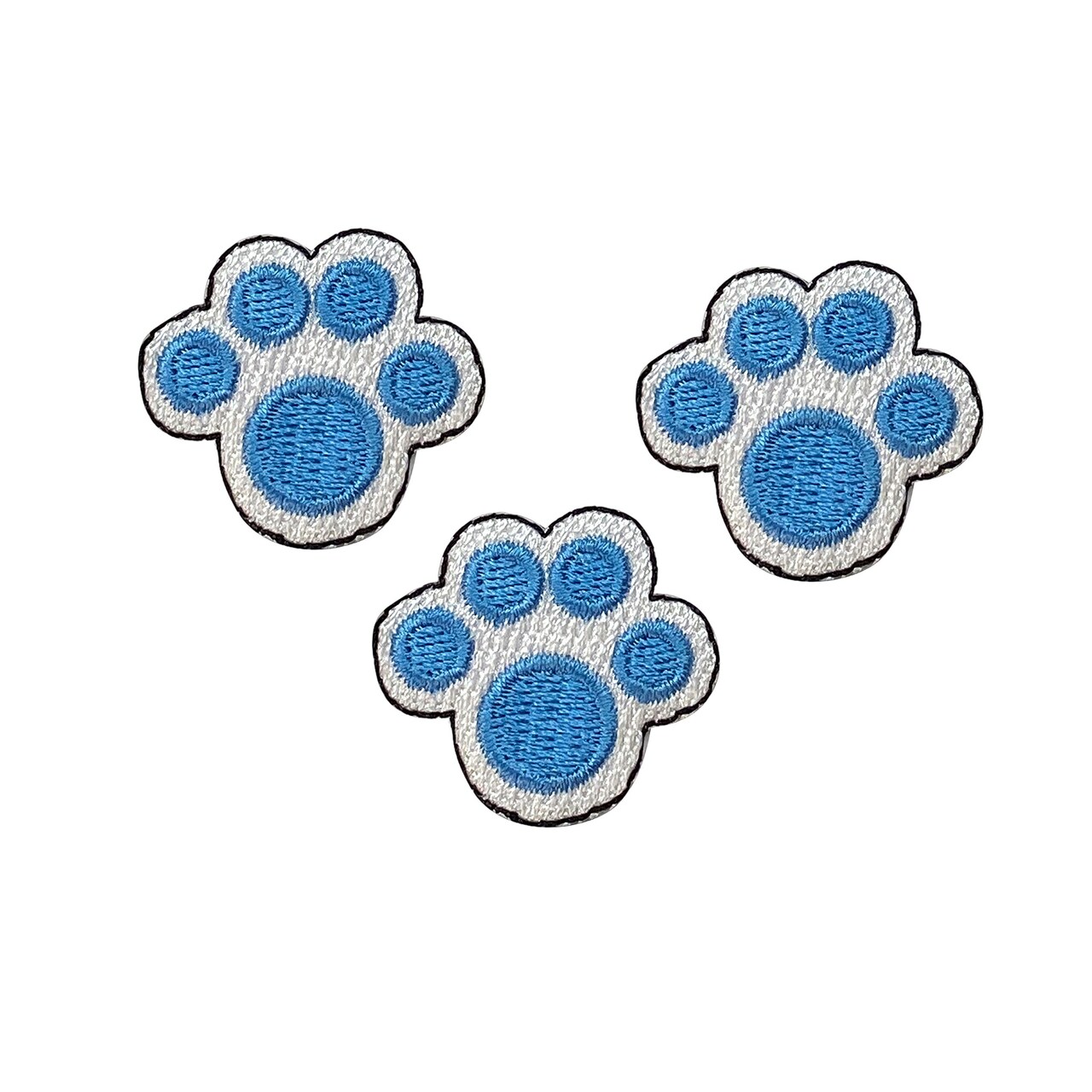 Set of 3, Mini Dog Footprint, Pets, Embroidered, Iron on Patch
